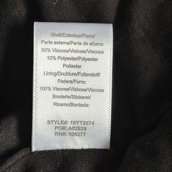 HALE BOB Viola Top Off Shoulder Black & Metallic Gold Floral Blouse Goth Size S - Picture 9 of 11